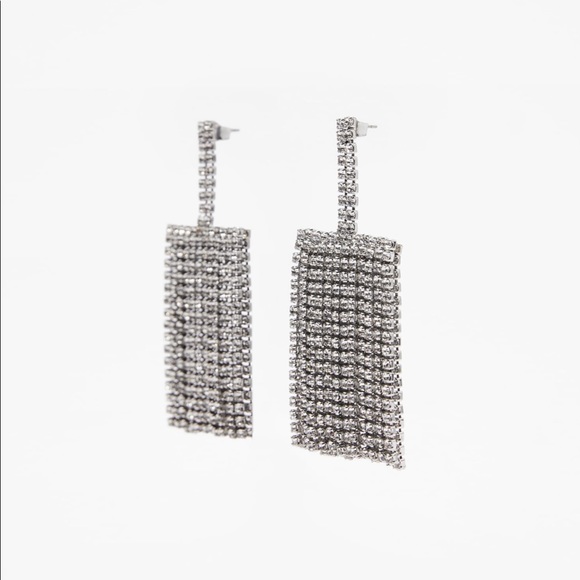 「Sale」GORGEOUS | NWT ZARA FW21 SPARKLY EARRINGS - Picture 5 of 7
